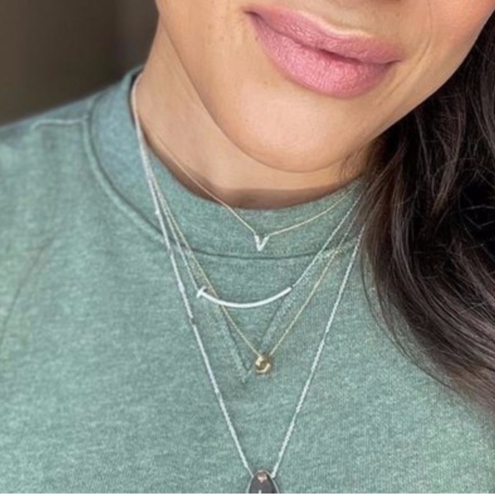 Stella & Dot Mixed Metal Ultra Delicate Hardware Necklace Duo - Picture 6 of 16